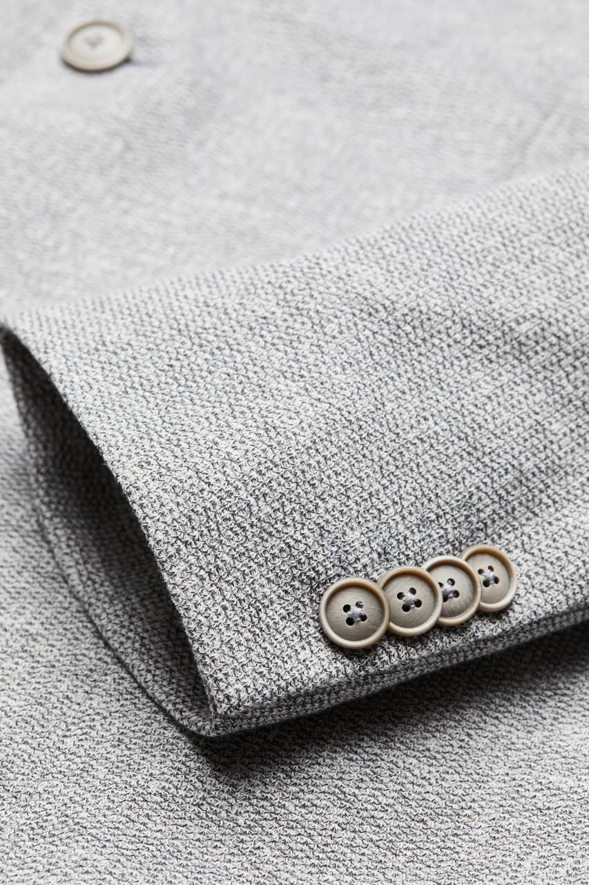 Digel Giacca Digel Grigio Chiaro In Jersey Modern Fit Collo Coreana