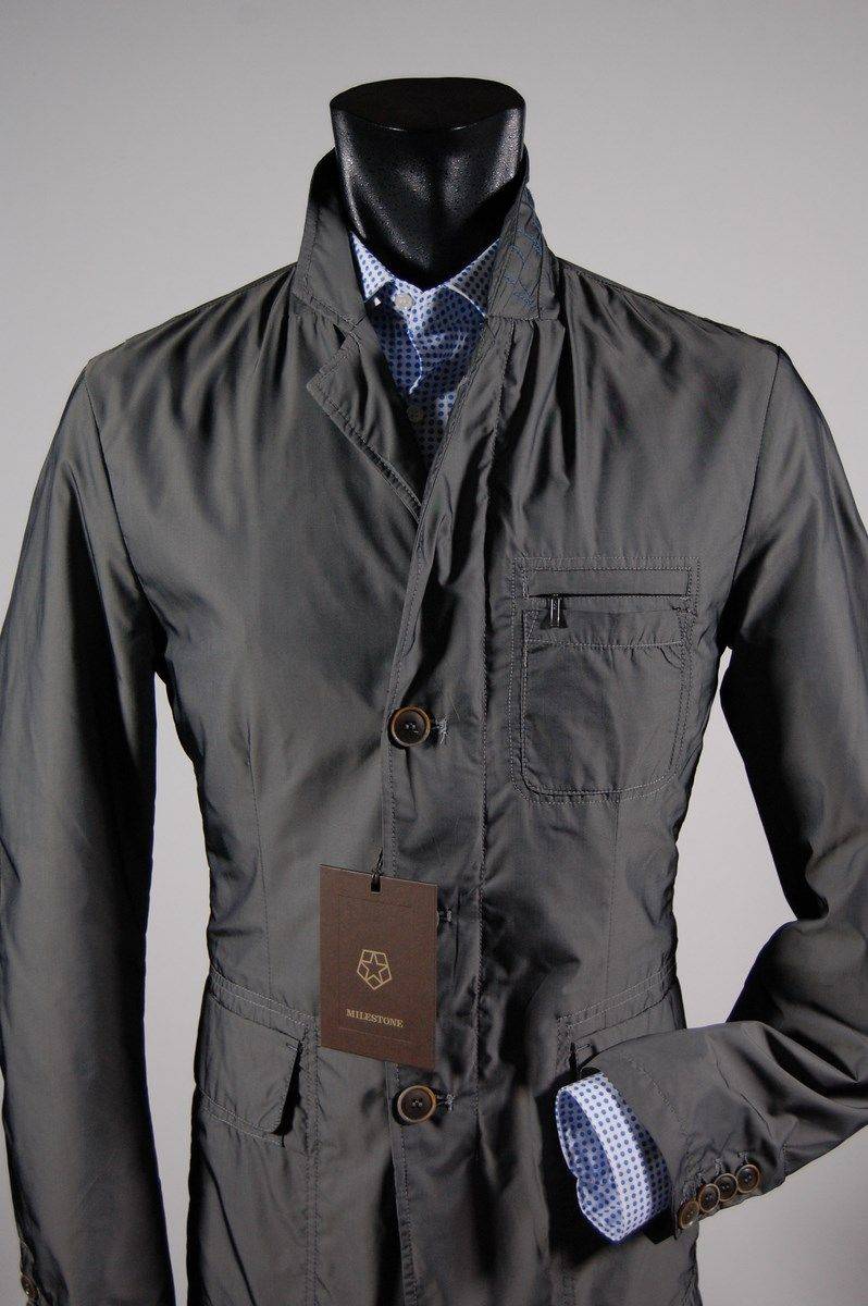 Milestone Giacca Field Jacket Con Toppe Grigio Milestone