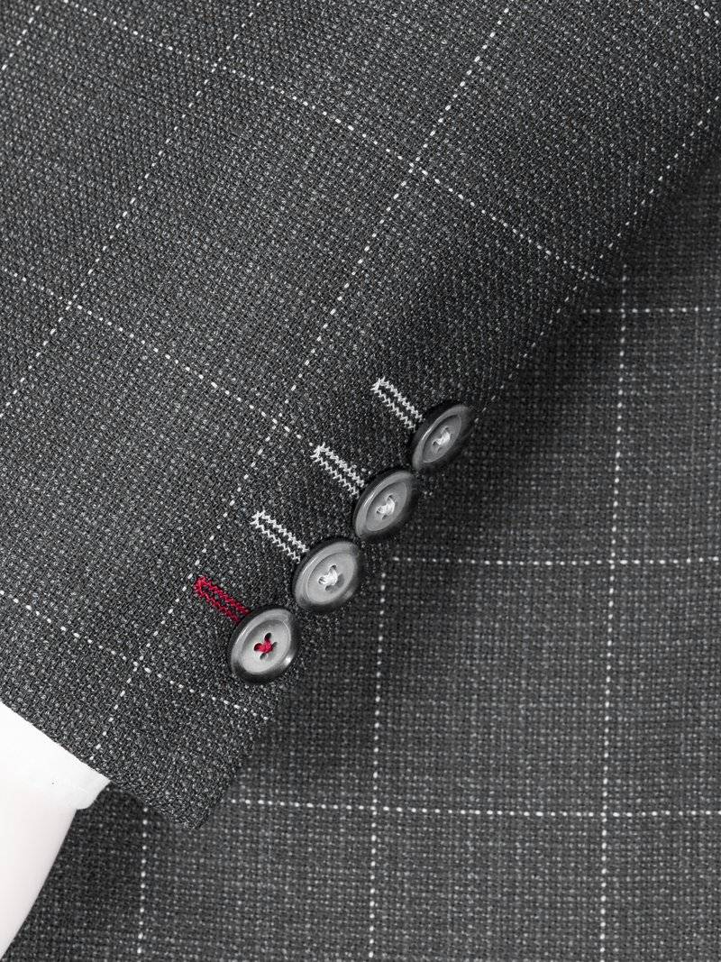 Digel Giacca Grigio A Quadri Digel Drop Sei Modern Fit