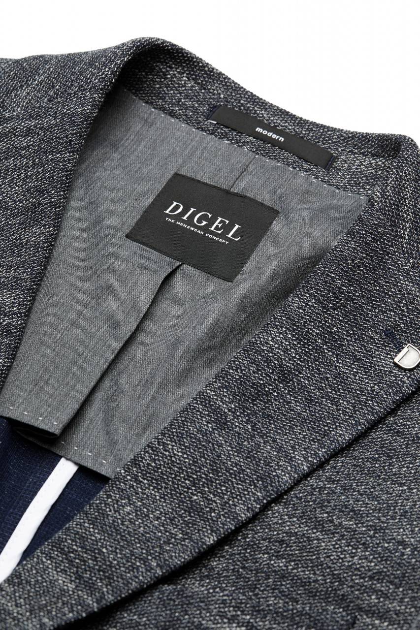 Digel Giacca In Jersey Grigio Digel Drop Quattro Corto