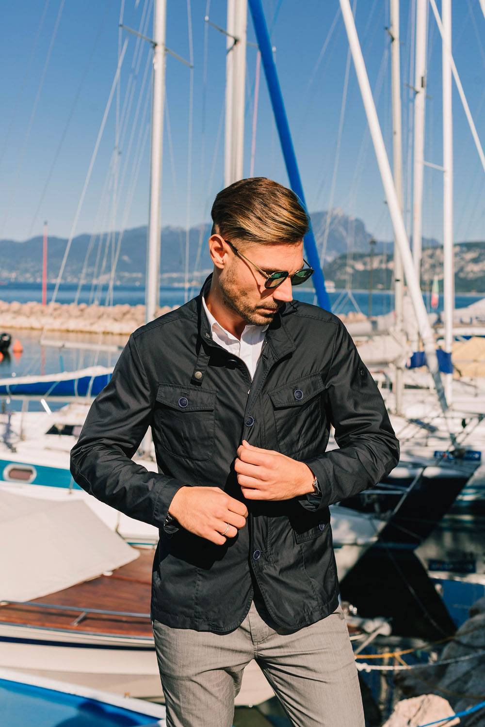 Milestone Giacca Milestone Taglio Blazer In Tessuto Operato Effetto Nido D’ape