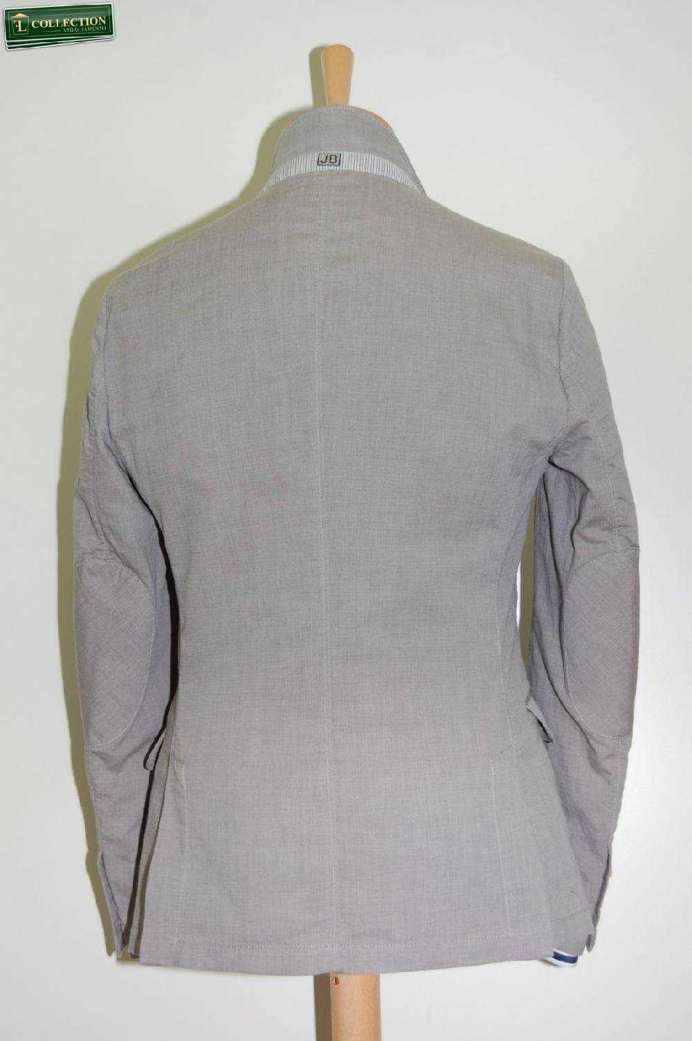 John Barritt Giacca Moda Cotone Lavato Grigio John Barritt