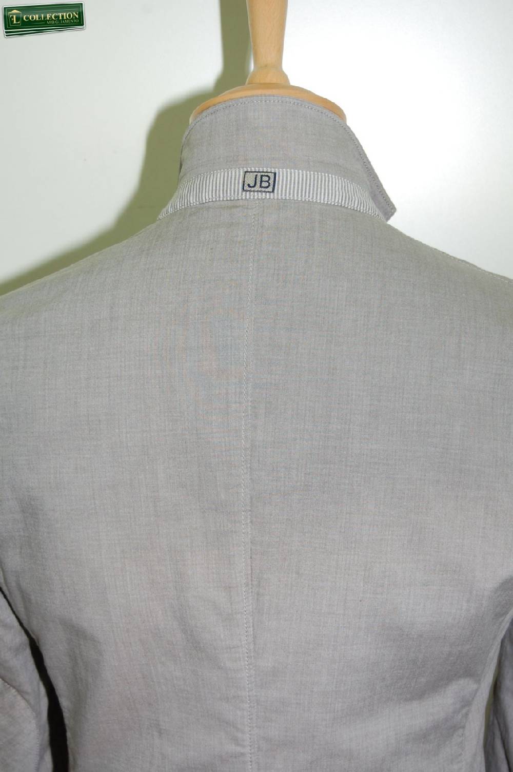 John Barritt Giacca Moda Cotone Lavato Grigio John Barritt
