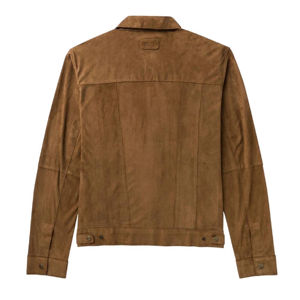 MCS Giacca Overshirt Sportiva Mcs In Pelle Scamosciata