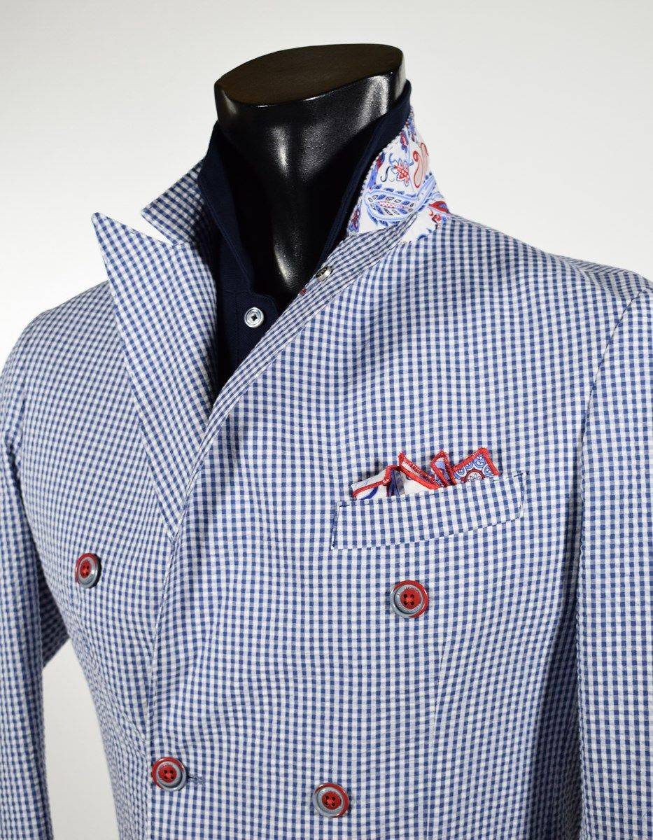 Falko Rosso Giacca slim fit doppio petto sfoderata falko rosso primavera estate