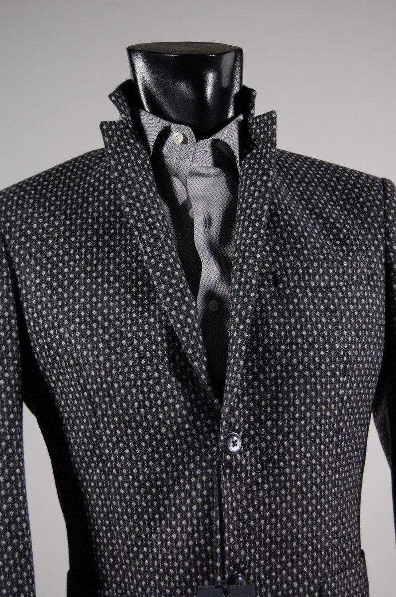 John Barritt Giacca Slim Fit John Barritt Grigia Lana Cashmere