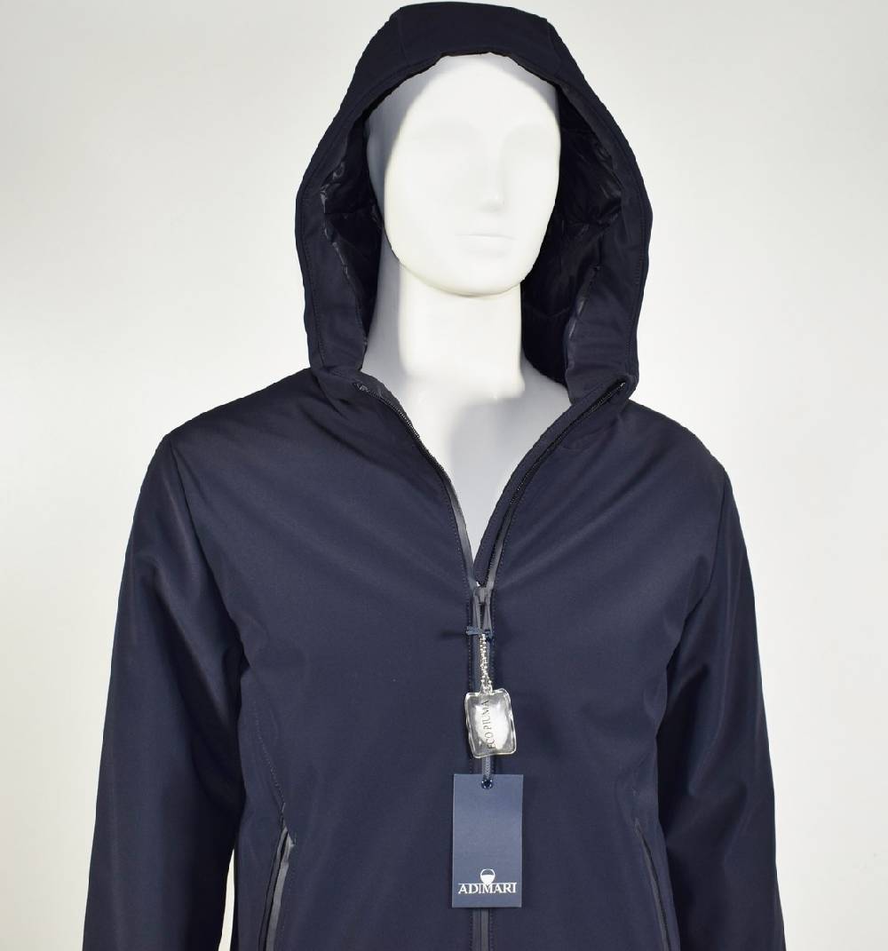 Adimari Giacca Sportiva A Fondo Dritto Con Cappuccio Adimari