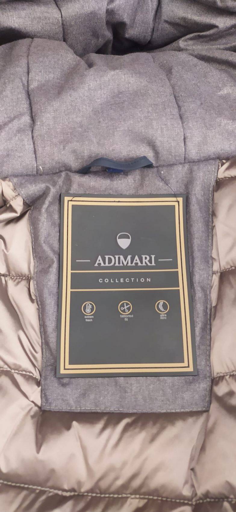 Adimari Giaccone Blu Adimari Imbottito In Eco Piuma