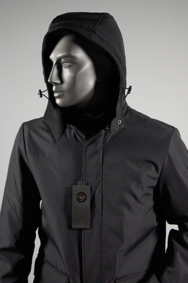 Projects & People Giaccone Parka Taglio Elegante Accoppiato Con Cappuccio Due Colori