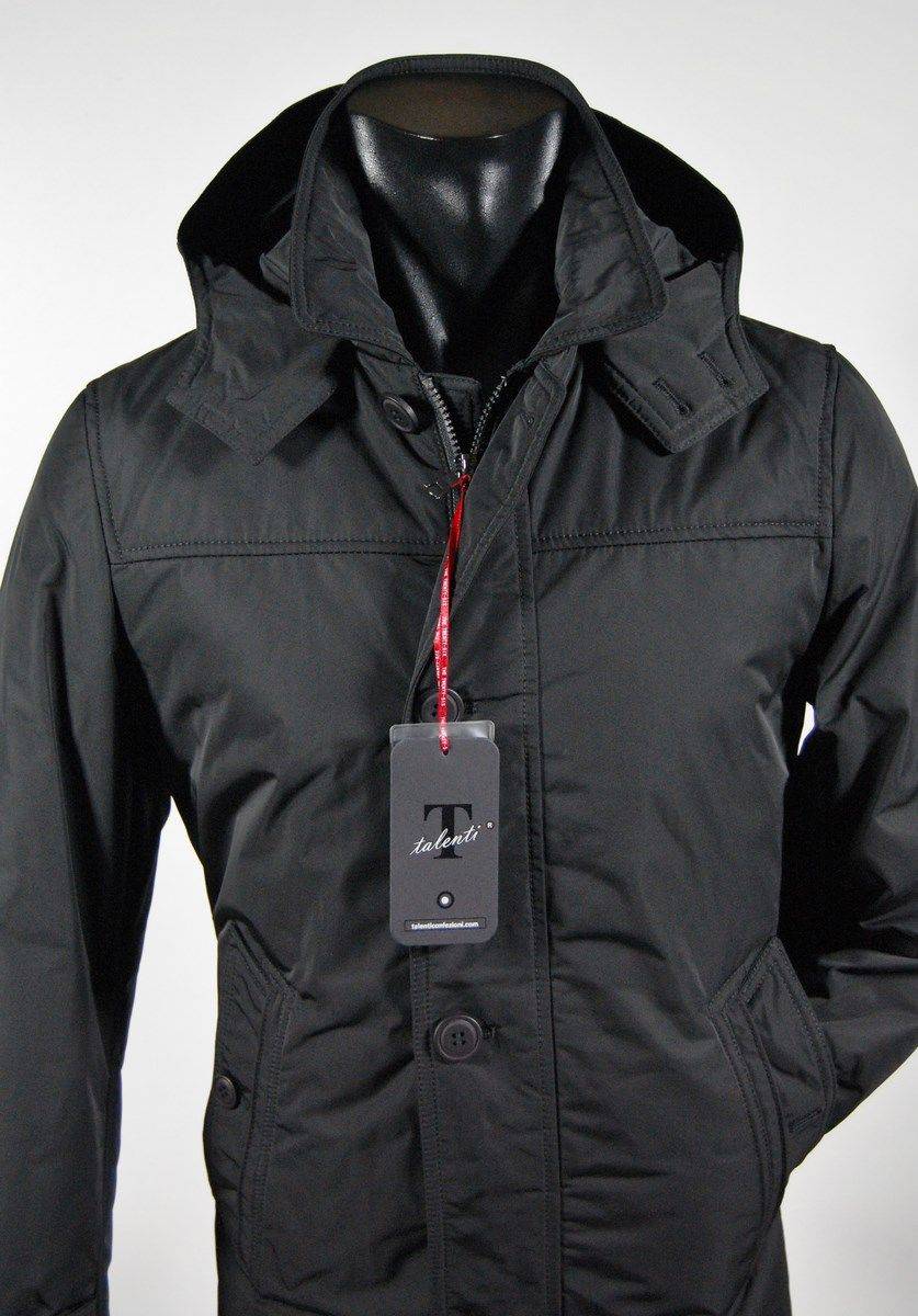 Talenti Giaccone Talenti Con Cappuccio In Colore Nero
