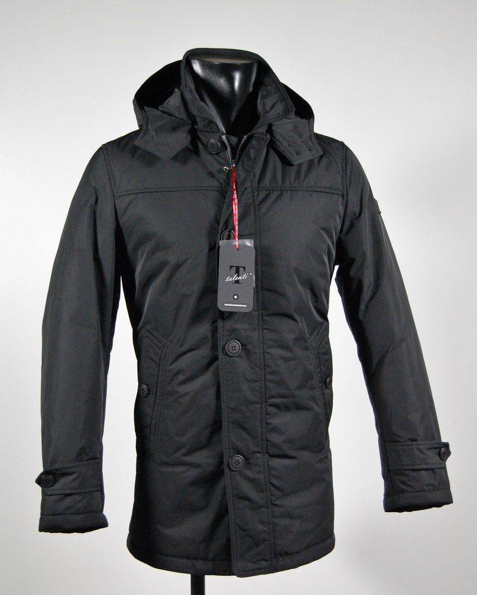 Talenti Giaccone Talenti con cappuccio in colore nero