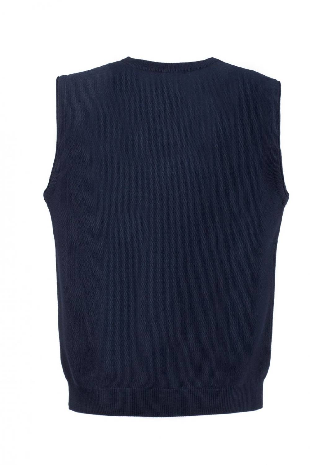 Green Coast Gilet Blu Con Scollo A V Green Coast Modern Fit