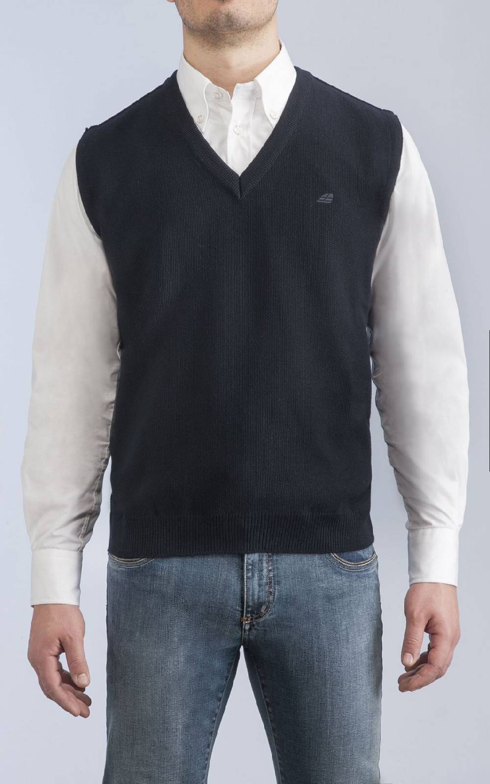 Green Coast Gilet Green Coast Scollo A V In Misto Lana Regular Fit