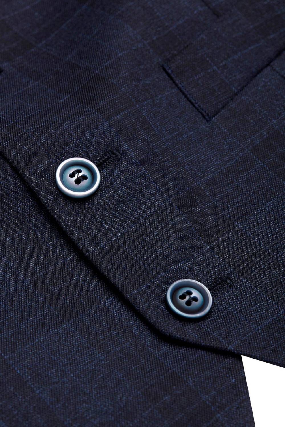 Digel Gilet Panciotto Moda Digel Blu A Quadri Fantasia Principe Di Galles