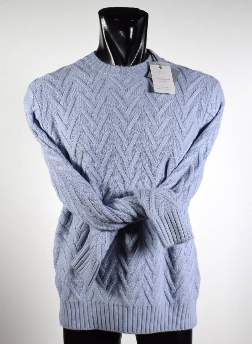 Cavalieri Milano Girocollo Cavalieri Milano Intarsio Intrecciato Misto Cashmere