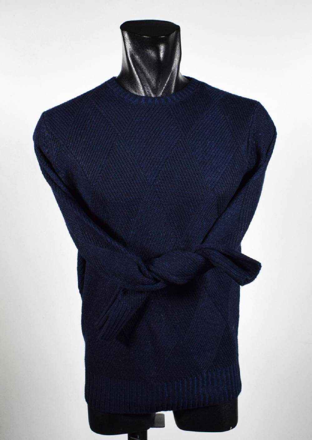 Cavalieri Milano Girocollo intarsio vanisè cavalieri lana cashmere