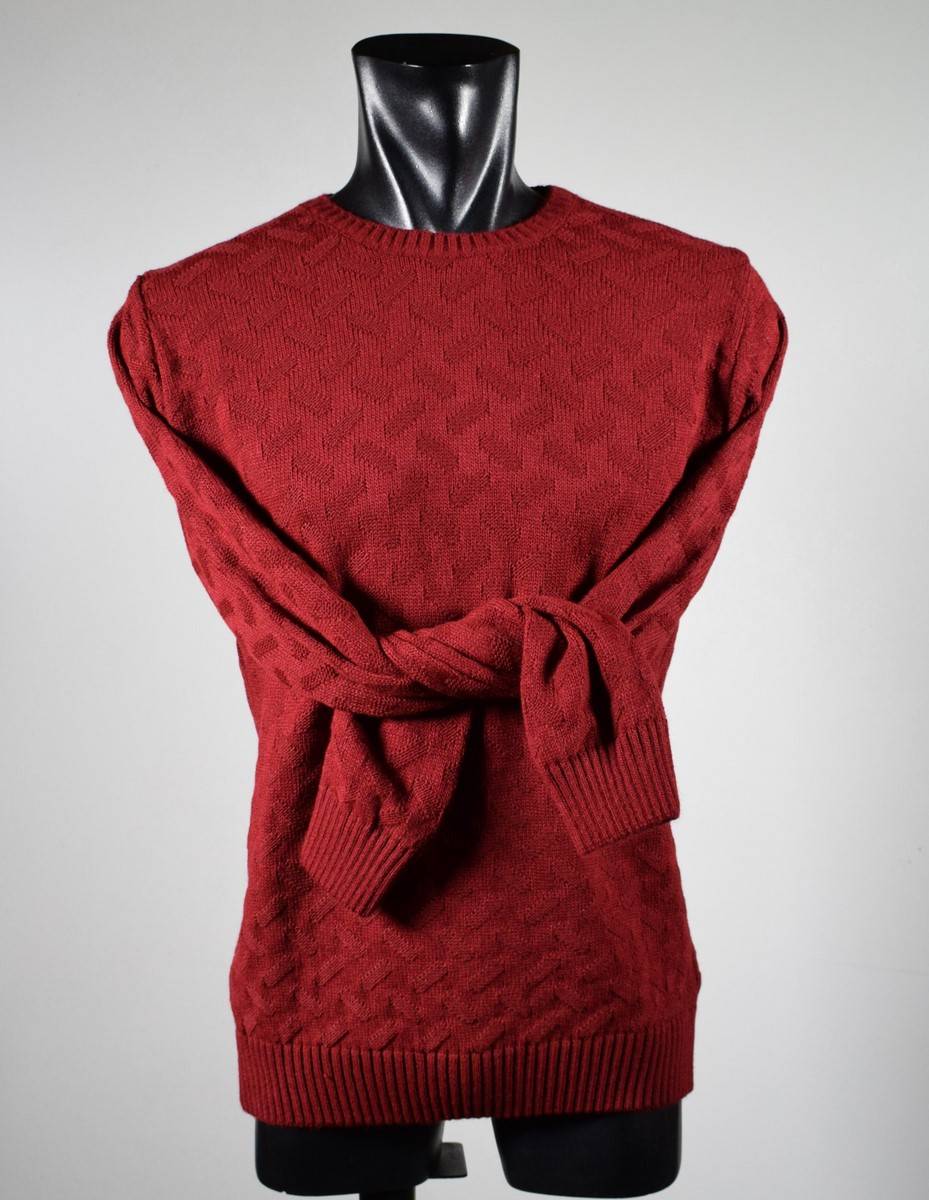 Manuel Garcia Girocollo Manuel Garcia Ecru Intarsio Unito