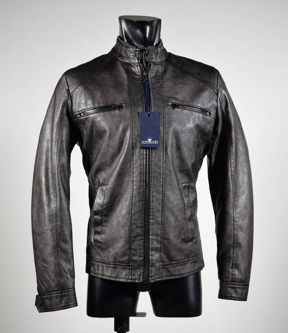 Adimari Giubbino Corto A Fondo Dritto In Eco Pelle Slim Fit