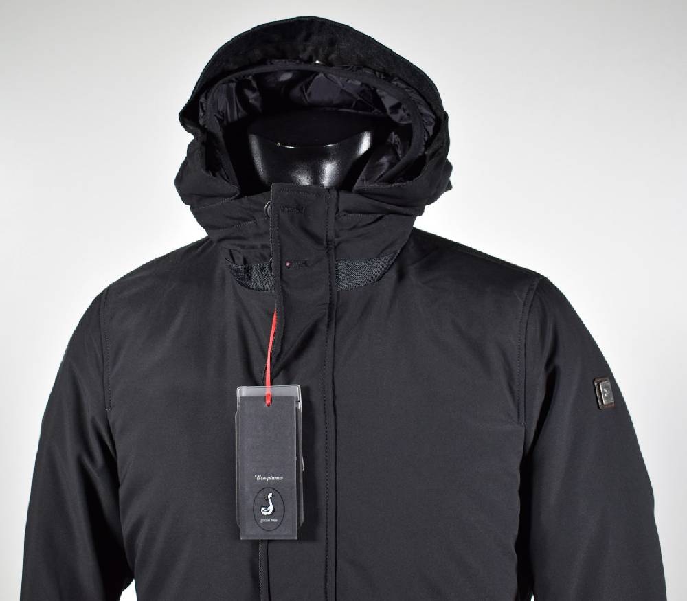 Talenti Giubbino Corto Nero Talenti Con Imbottitura Interna Staccabile