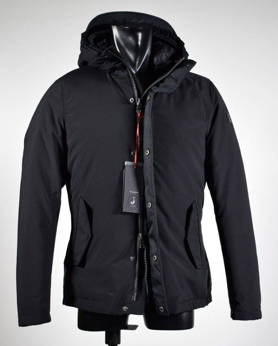 Talenti Giubbino corto nero talenti con imbottitura interna staccabile