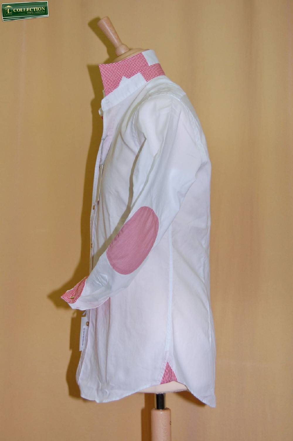 Ingram Camicia Bianca Slim Fit Con Toppe Ingram