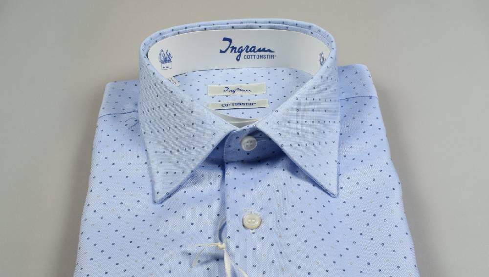 Ingram Camicia Ingram Celeste No Stiro Classic Fit