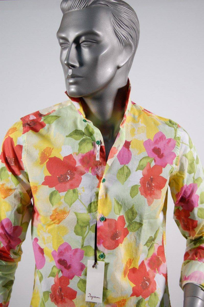 Ingram Camicia Ingram Slim Fit Fantasia Floreale