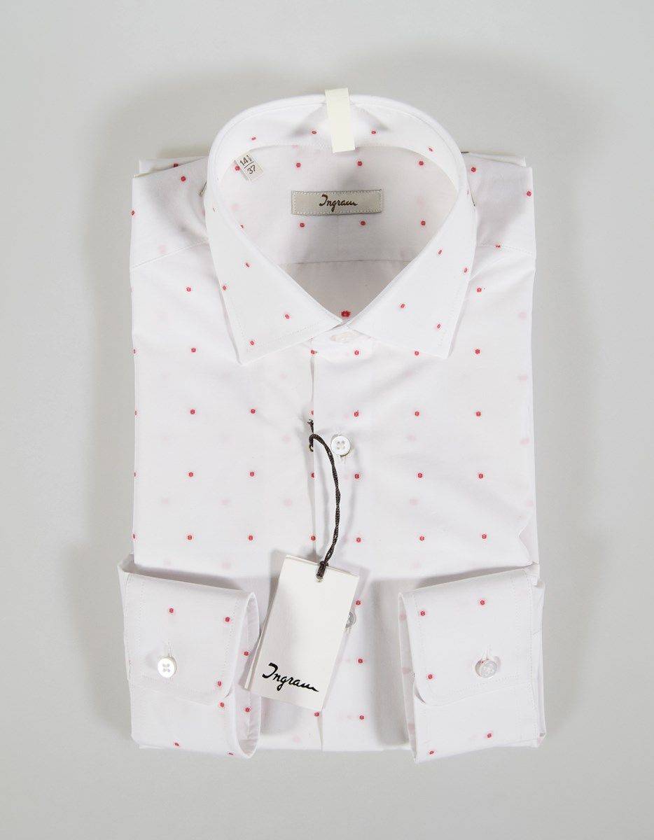 Ingram Camicia Ingram Slim Fit Fil Coupè Rosso