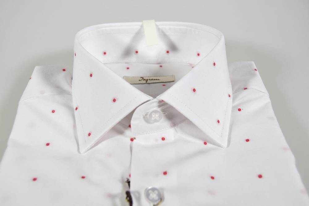 Ingram Camicia Ingram Slim Fit Fil Coupè Rosso