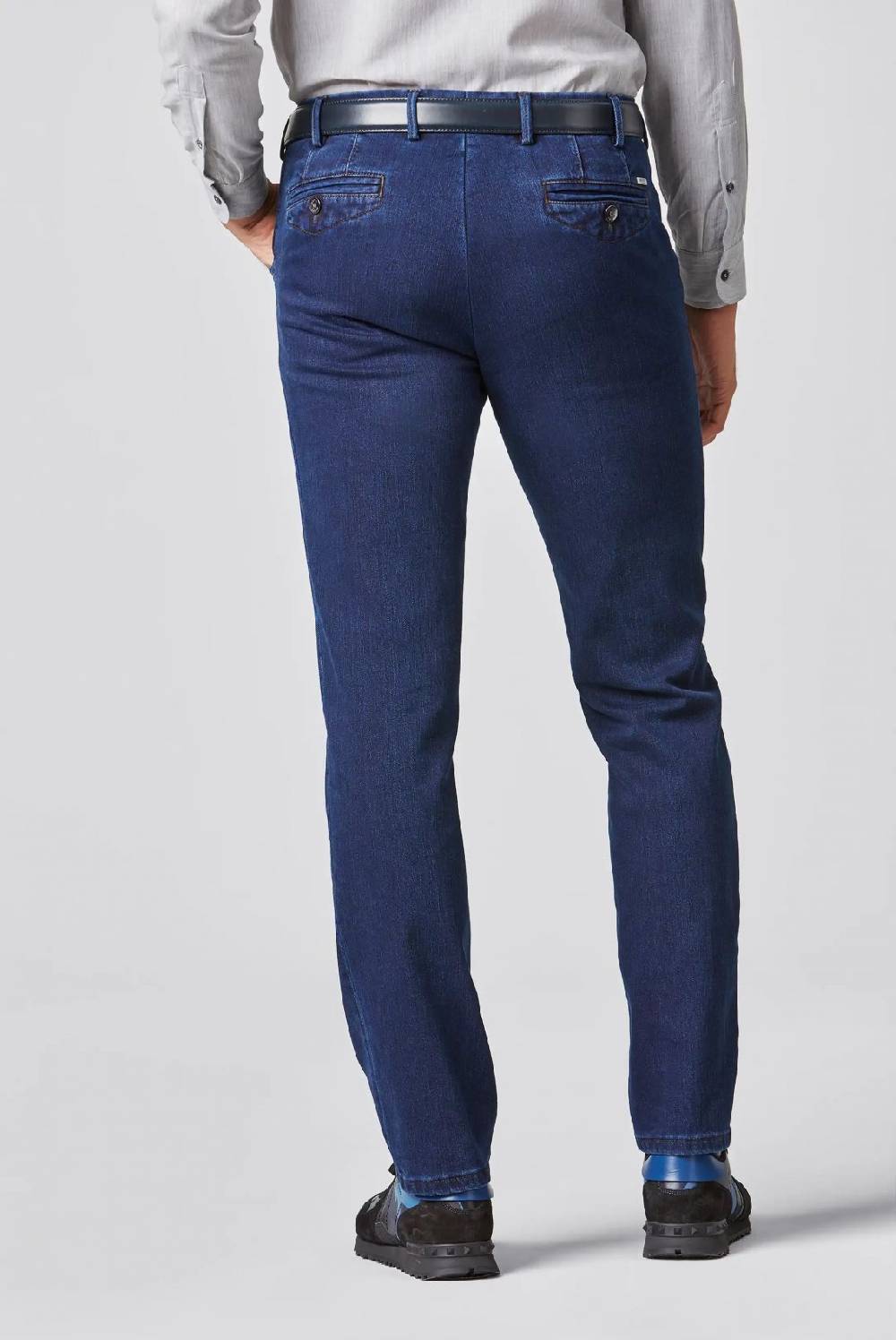 Meyer Jeans Blu Scuro Meyer Cotone E Lana Modern Fit