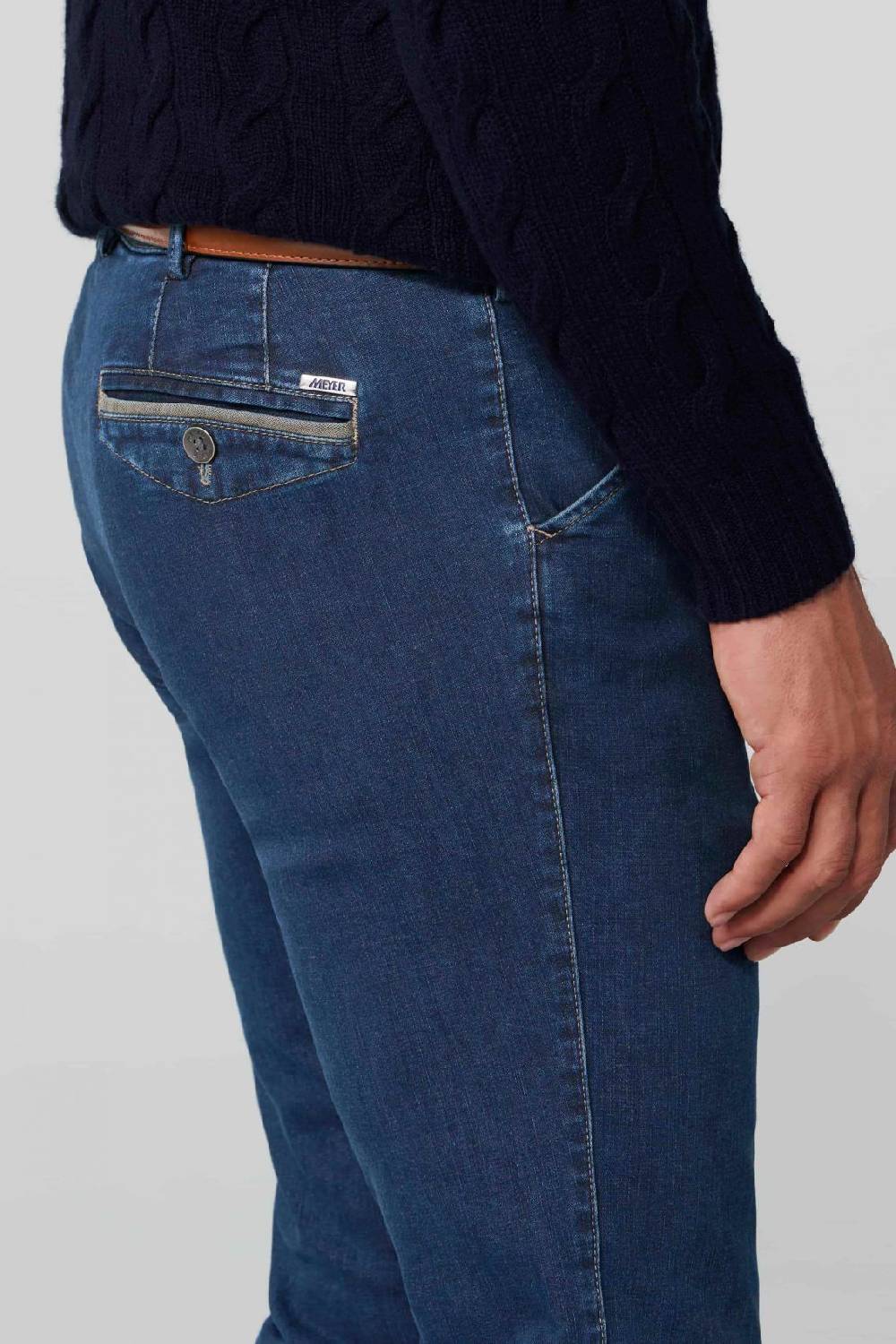 Meyer Jeans Blu Stone Meyer Modern Fit Super Stretch