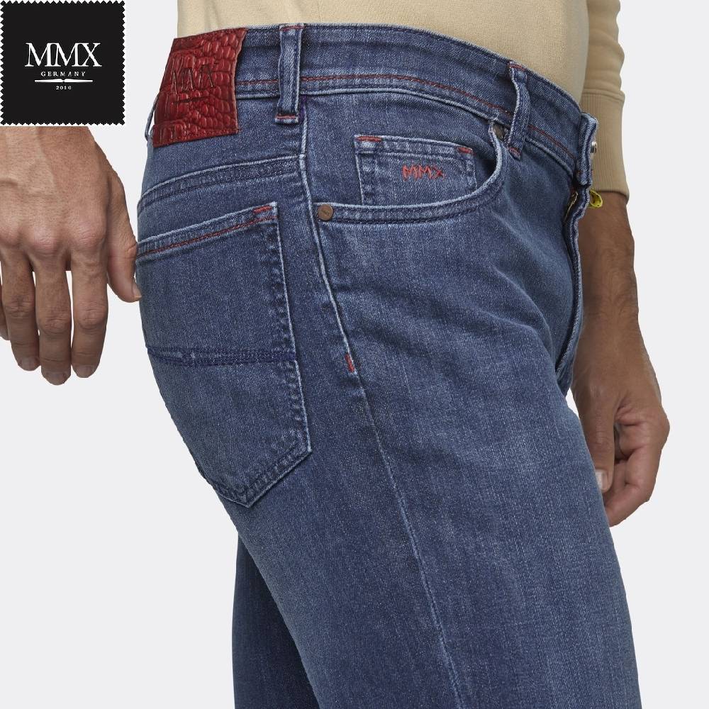 MMX Germany Jeans Blu Stone Mmx Denim Stretch Slim Fit