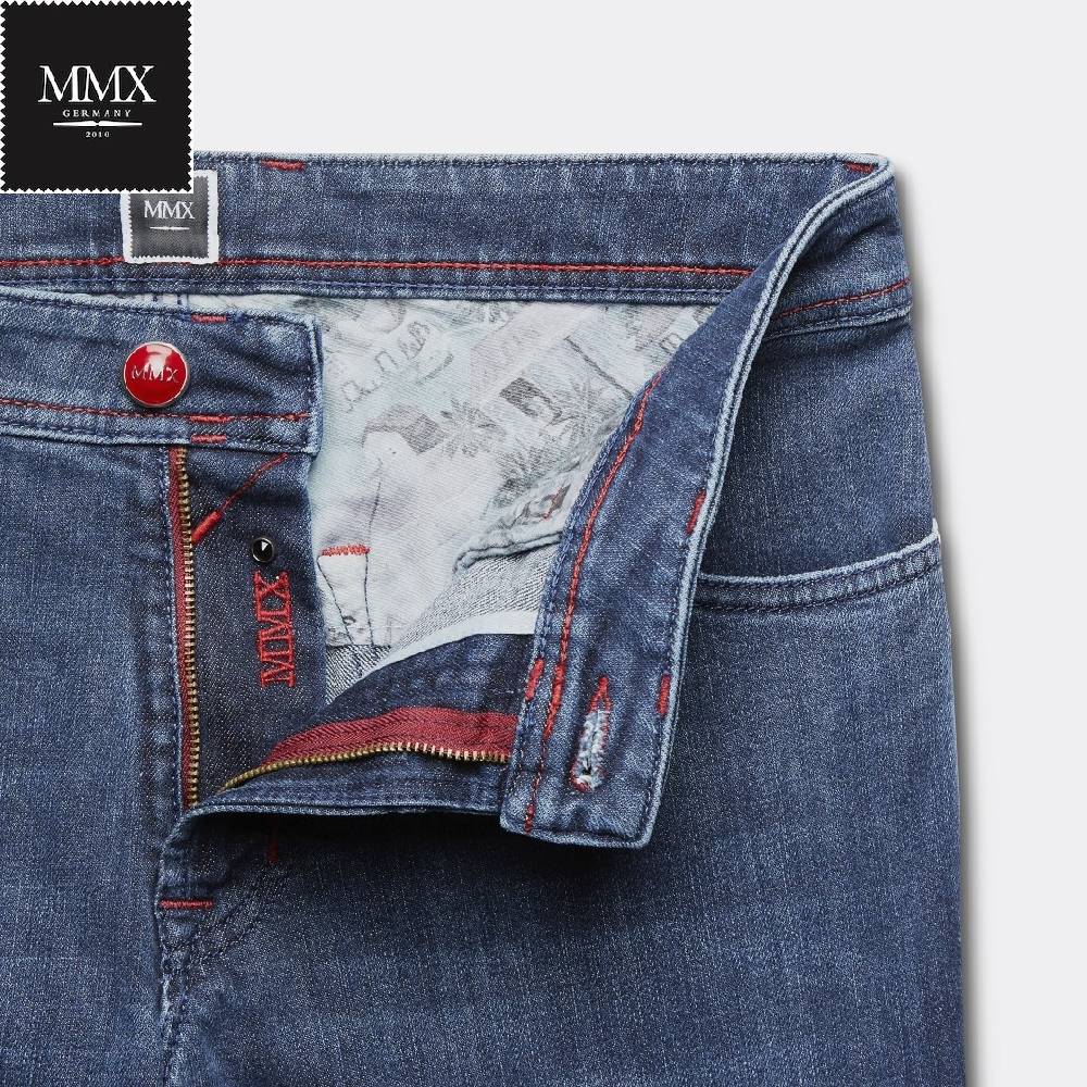 MMX Germany Jeans Blu Stone Mmx Denim Stretch Slim Fit