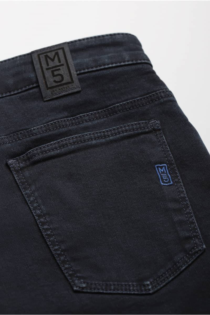 Meyer Jeans Blu Stone Washed Regular Fit Denim Stretch Bio M5