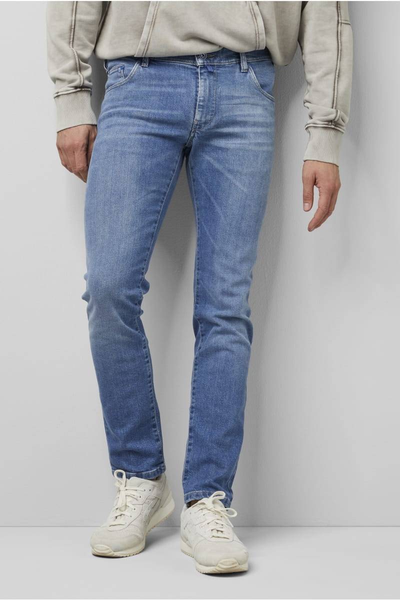 Meyer Jeans denim chiaro lavaggio leggero super slim m5 by meyer