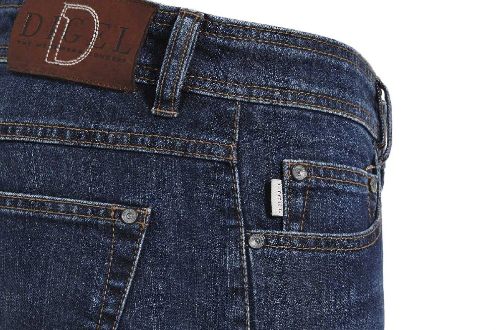 Digel Jeans Digel Denim Stretch Blu Lavaggio Leggero Stone Washed Modern Fit