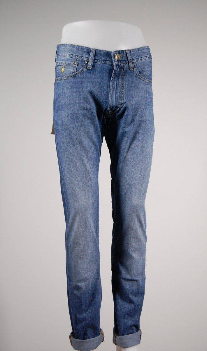 MCS Jeans Mcs Denim Chiaro Stone Wash Slim Fit Lunghezza 36