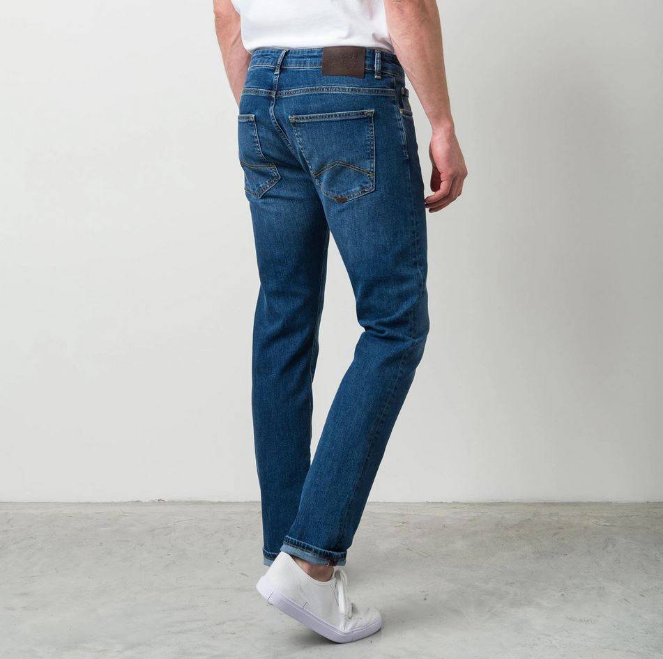 MCS Jeans Mcs Regular Fit Denim Stretch Lavaggio Medio