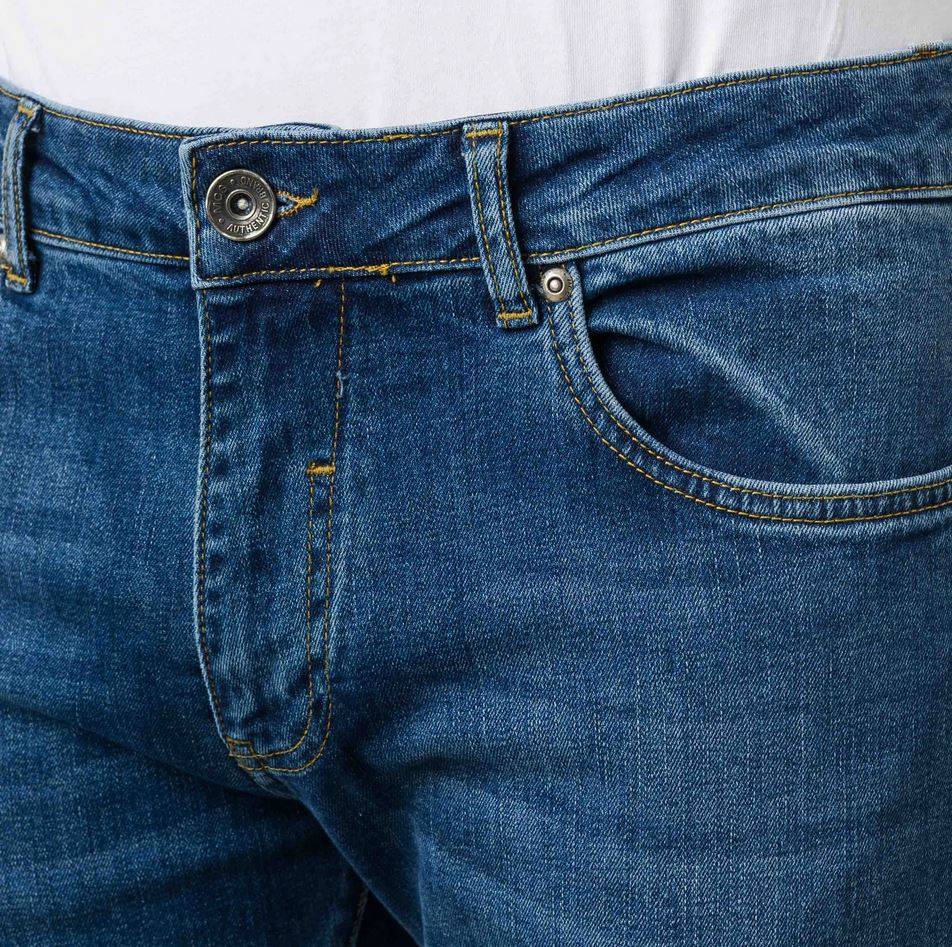 MCS Jeans Mcs Regular Fit Denim Stretch Lavaggio Medio