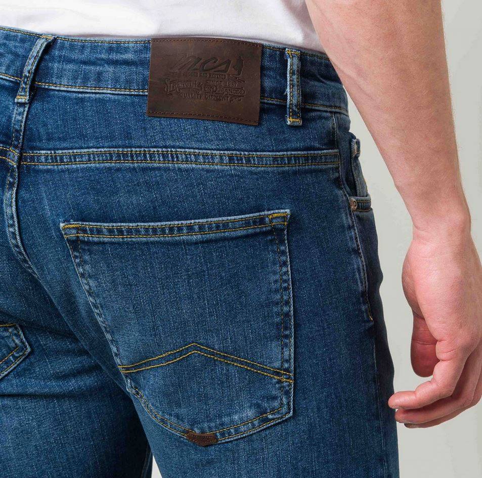 MCS Jeans Mcs Regular Fit Denim Stretch Lavaggio Medio