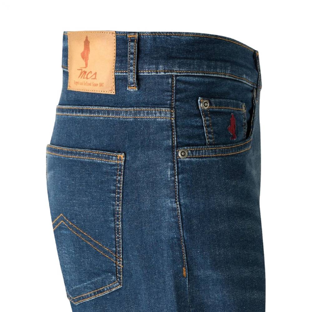 MCS Jeans Mcs Regular Fit Lavaggio Scuro Denim Leggero Stretch 8oz