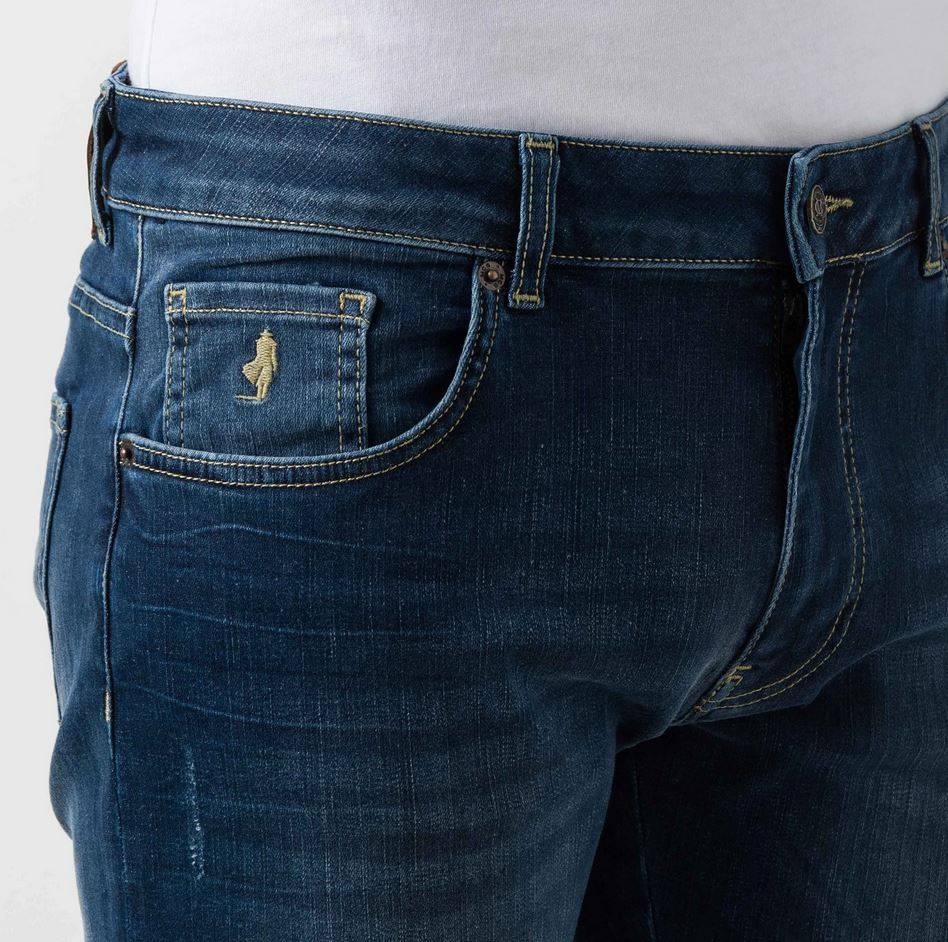 MCS Jeans Mcs Slim Fit Super Stretch Demim Lavaggio Medio