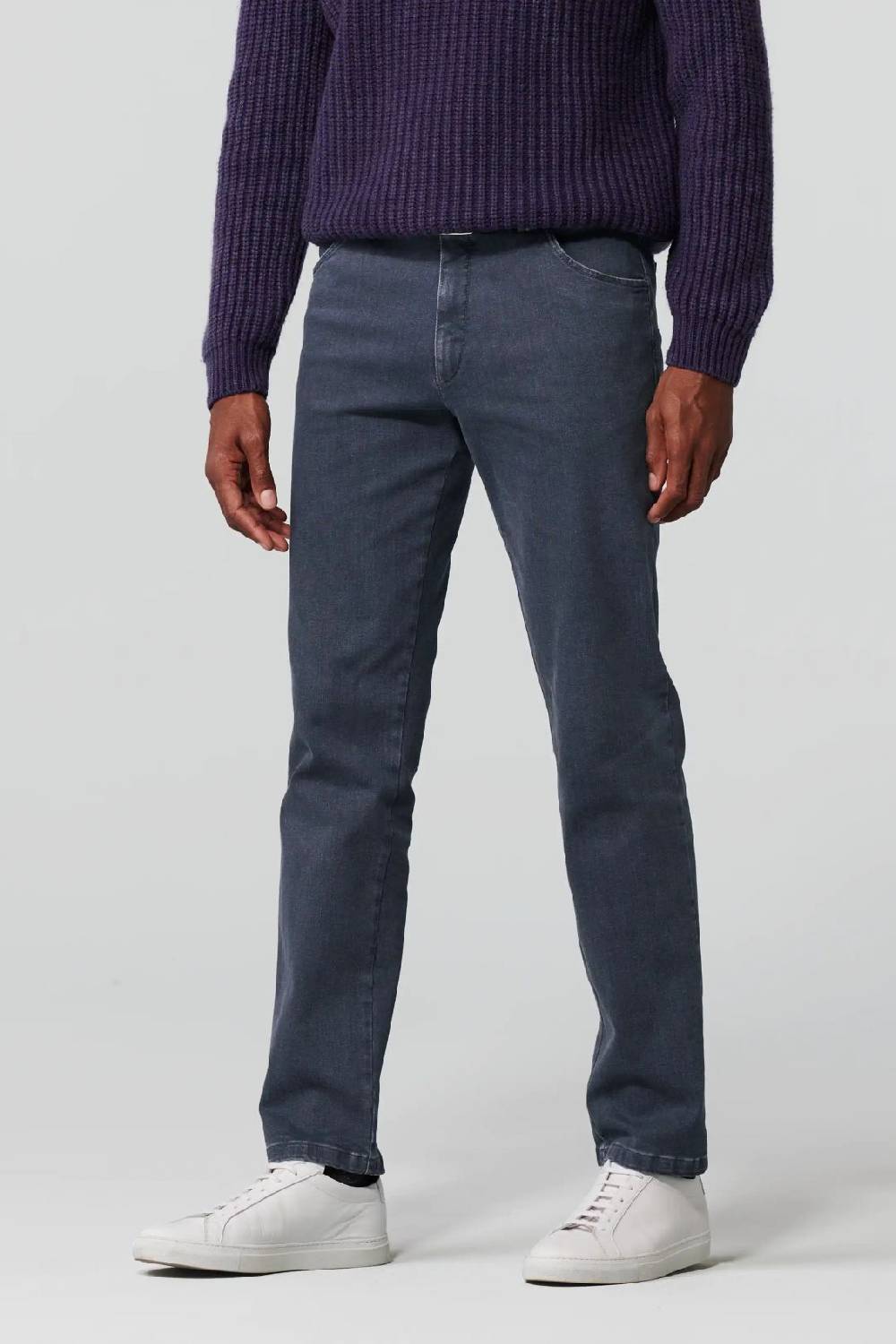 Meyer Jeans meyer grigio medio modern fit cotone denim biologico