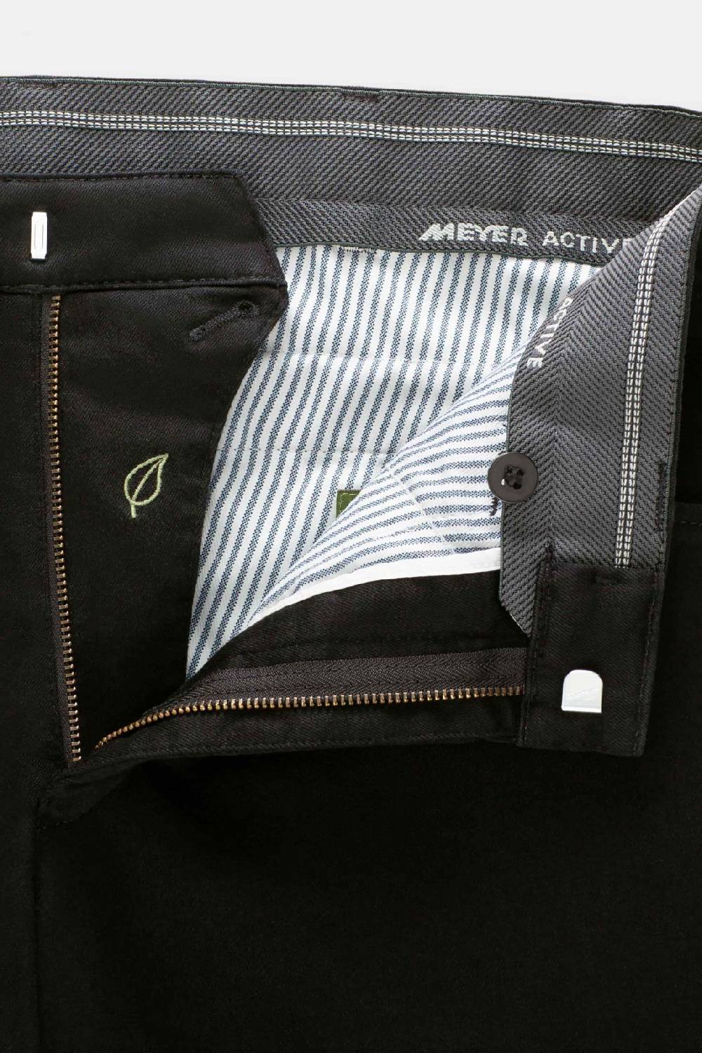 Meyer Jeans Meyer Nero Modern Fit Cotone Denim Biologico