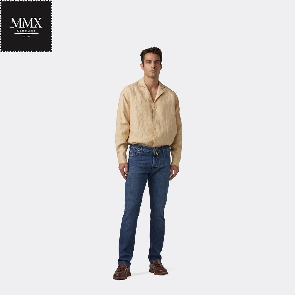 MMX Germany Jeans Mmx Blu Stone Washed Stretch Slim Fit