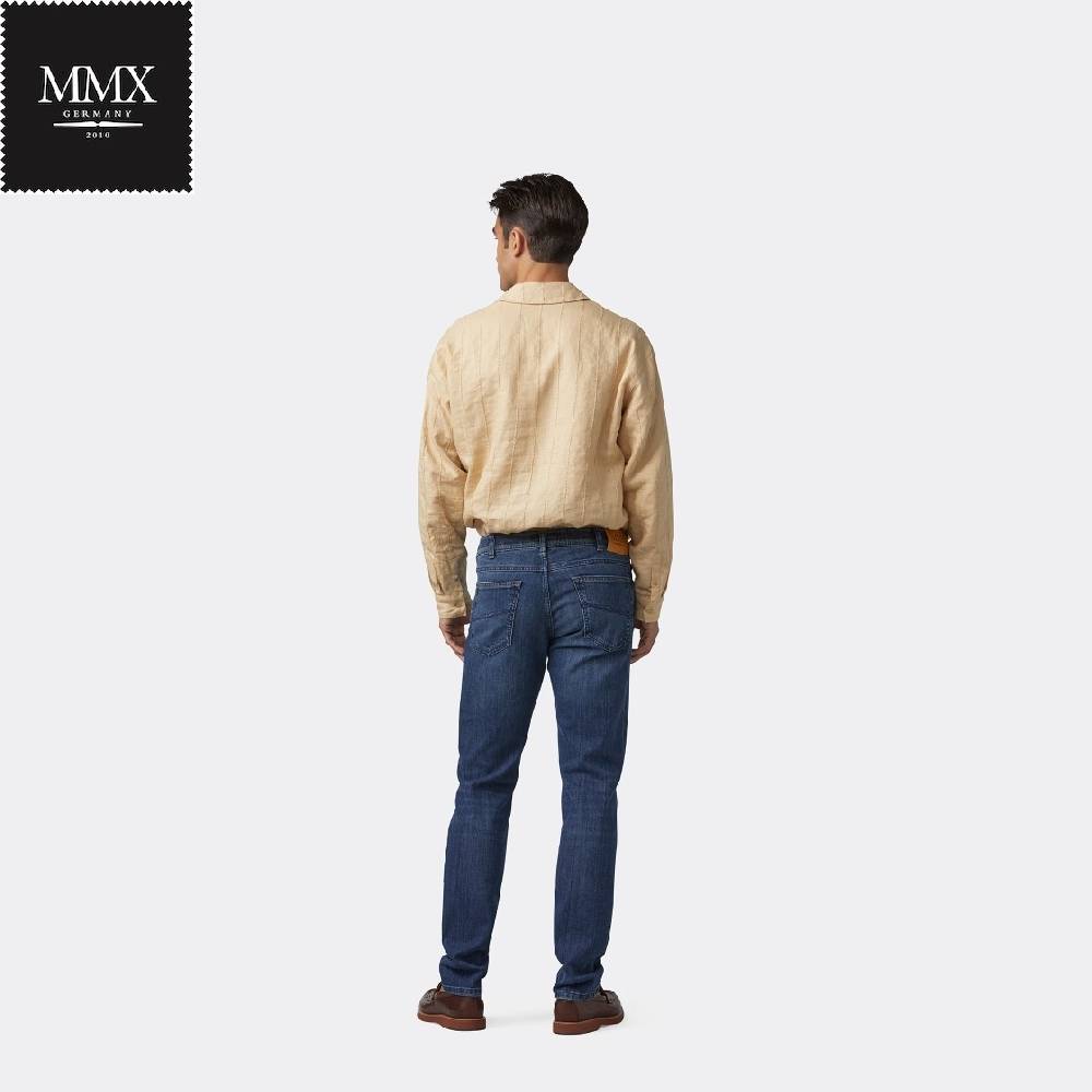 MMX Germany Jeans Mmx Blu Stone Washed Stretch Slim Fit