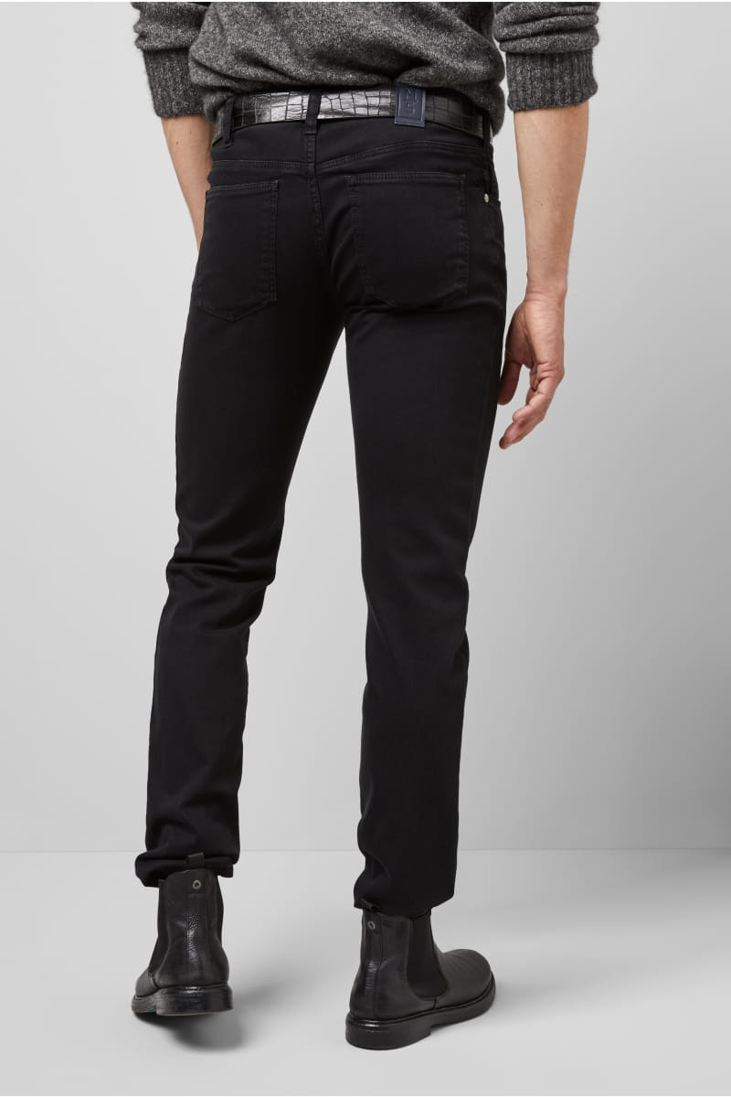 Meyer Jeans Slim Fit Nero Denim Stretch Bio M5 By Meyer