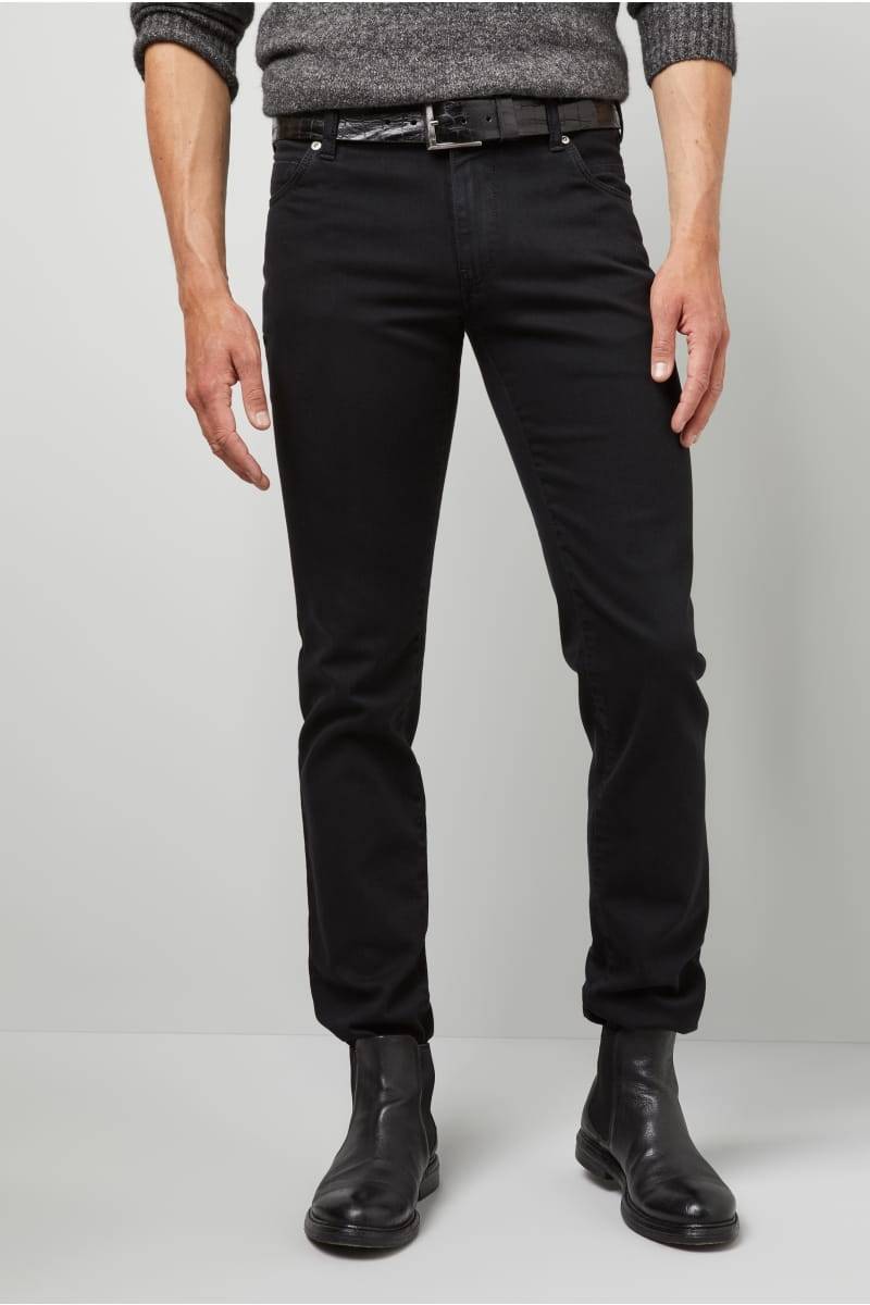 Meyer Jeans slim fit nero denim stretch bio m5 by meyer