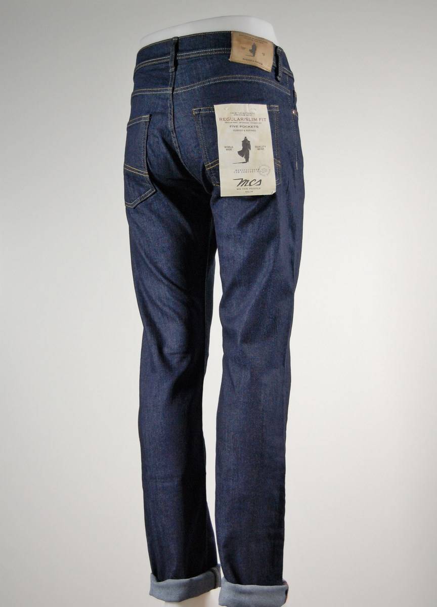 MCS Jeans Uomo Marlboro Classics Mcs Blu Denim Elasticizzato