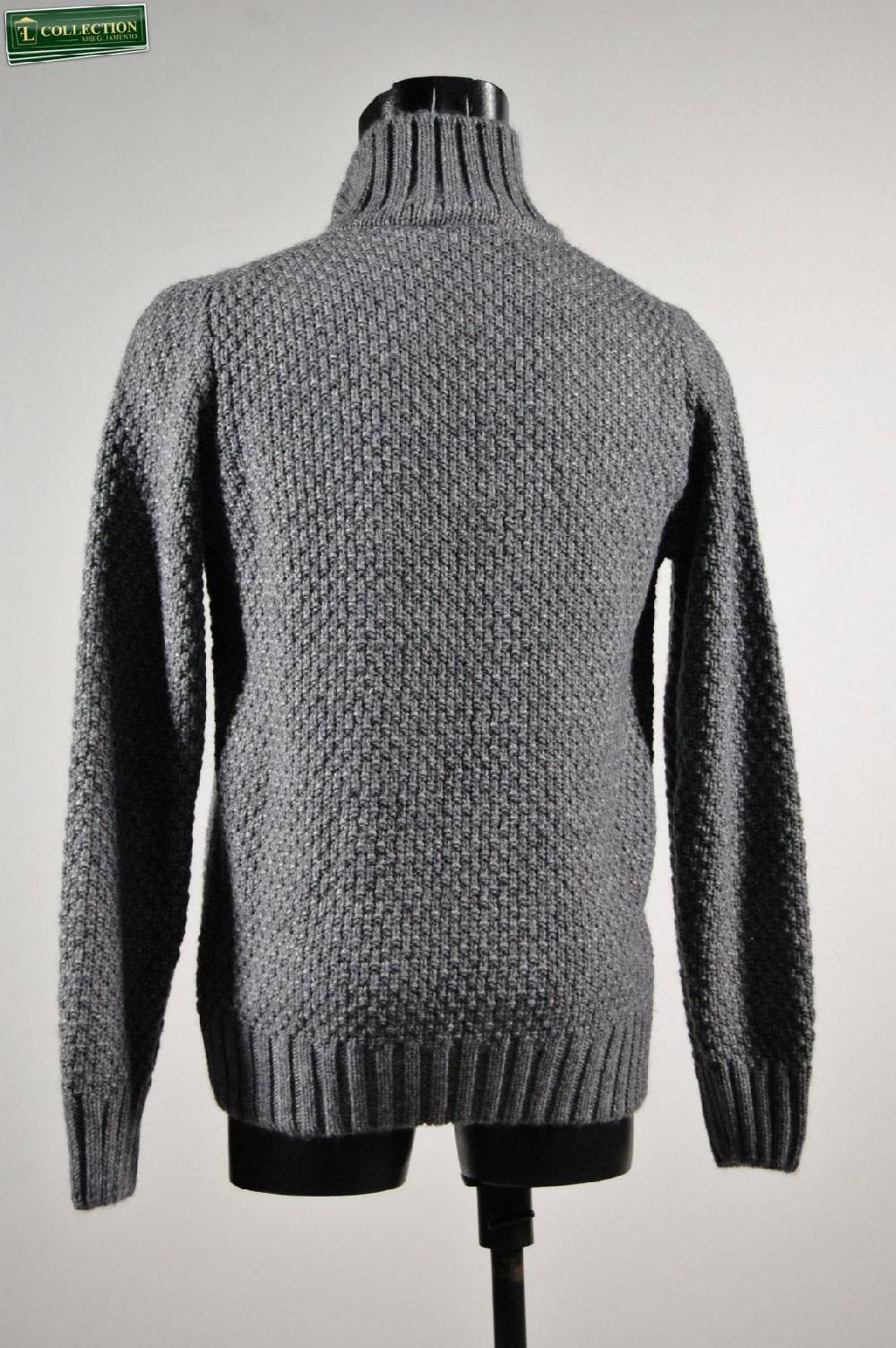 Join By MG Lupetto Con Bottoni In Due Colori Blu E Grigio